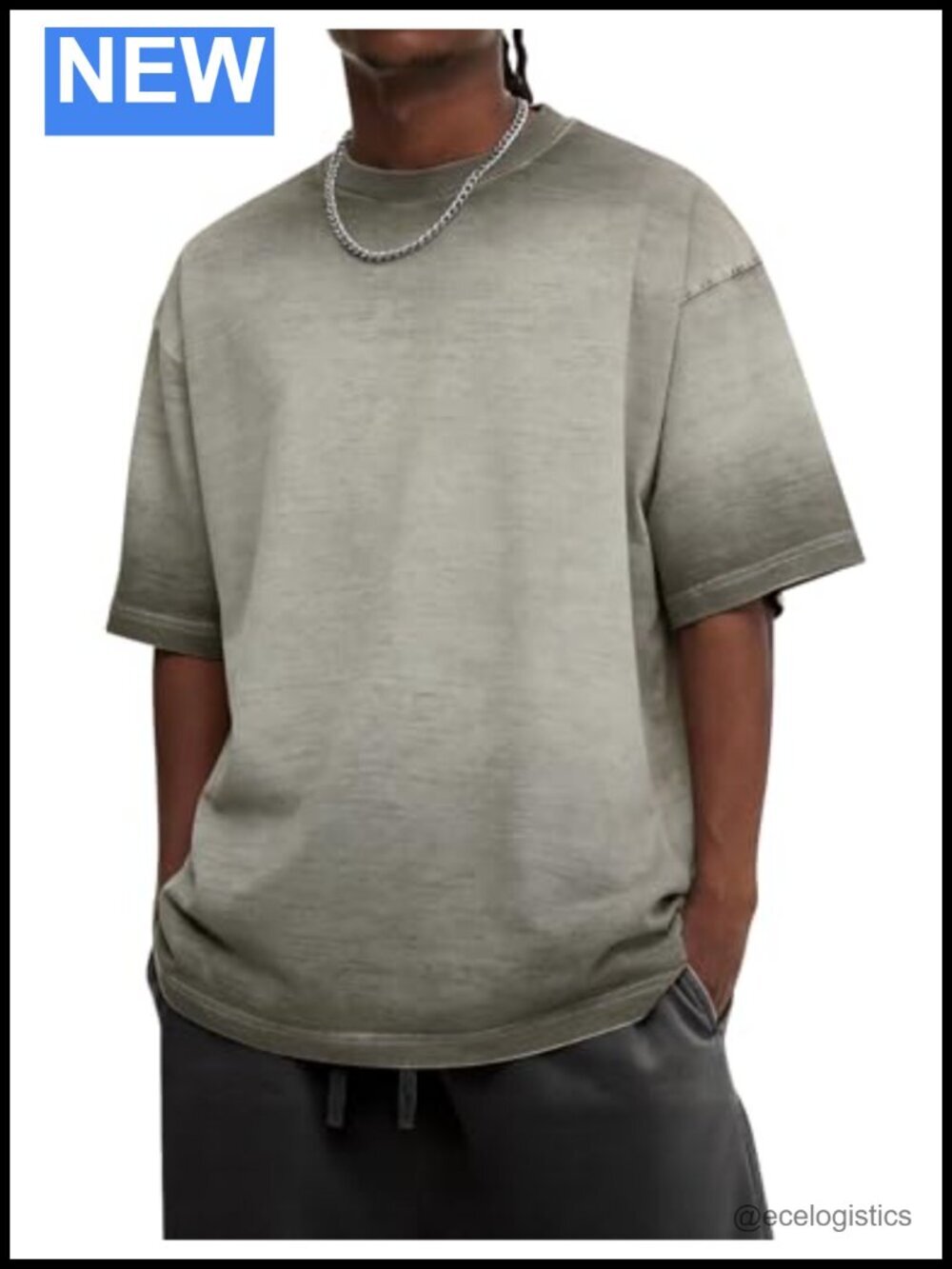 Oversized Cotton Blend T-Shirt - Vintage Streetwear Gym Unisex Loose Fit
